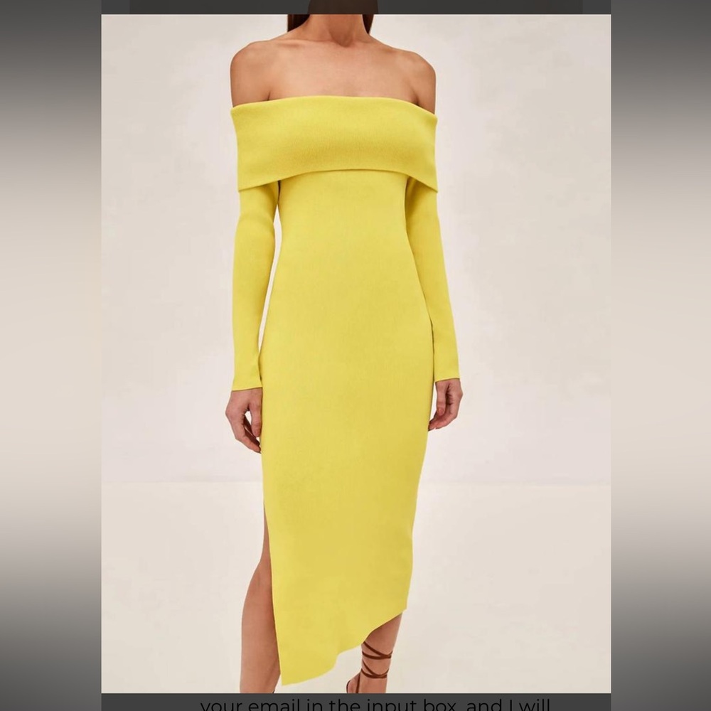 Alexis Justine Dress- Canary